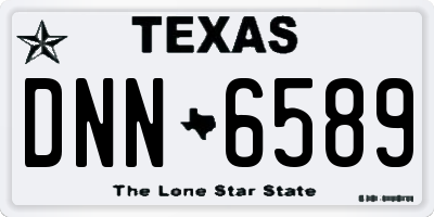 TX license plate DNN6589