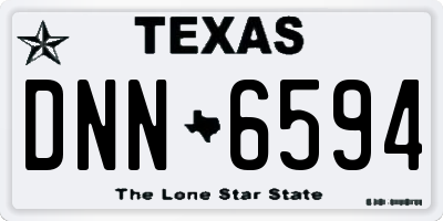 TX license plate DNN6594
