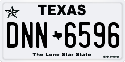 TX license plate DNN6596