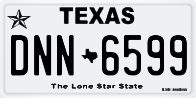 TX license plate DNN6599