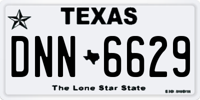 TX license plate DNN6629