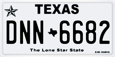 TX license plate DNN6682
