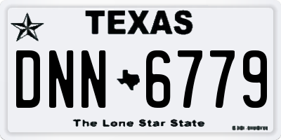 TX license plate DNN6779