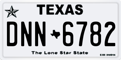 TX license plate DNN6782