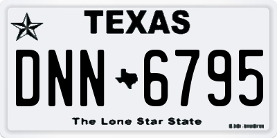 TX license plate DNN6795
