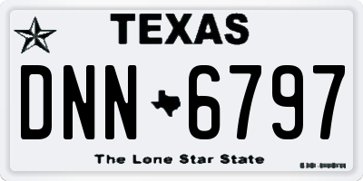 TX license plate DNN6797