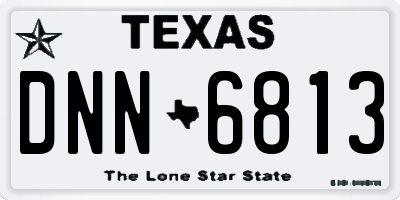 TX license plate DNN6813