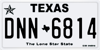 TX license plate DNN6814