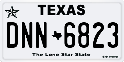 TX license plate DNN6823