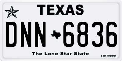 TX license plate DNN6836