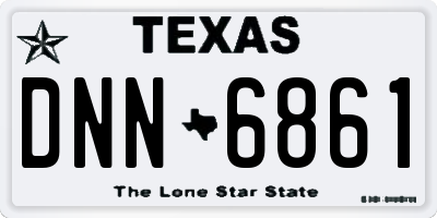 TX license plate DNN6861