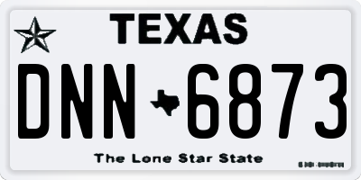 TX license plate DNN6873