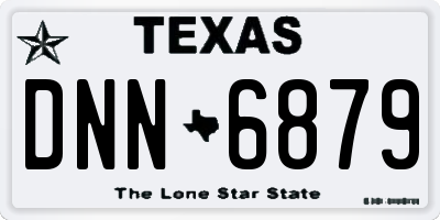 TX license plate DNN6879