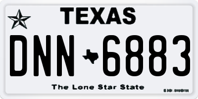 TX license plate DNN6883
