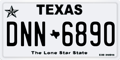 TX license plate DNN6890