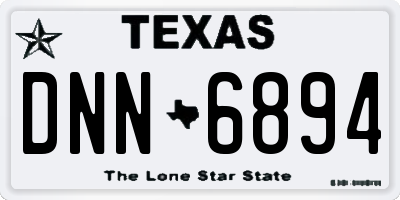 TX license plate DNN6894