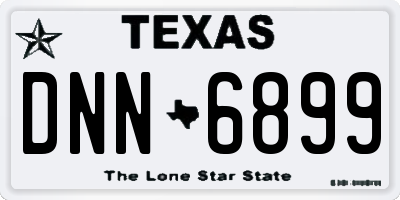 TX license plate DNN6899
