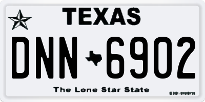 TX license plate DNN6902