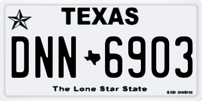 TX license plate DNN6903