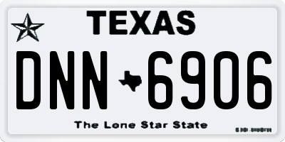 TX license plate DNN6906
