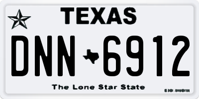 TX license plate DNN6912