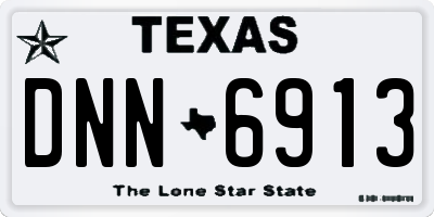 TX license plate DNN6913