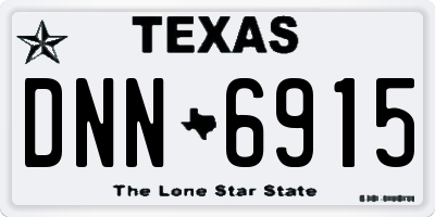 TX license plate DNN6915
