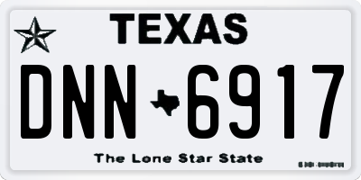 TX license plate DNN6917