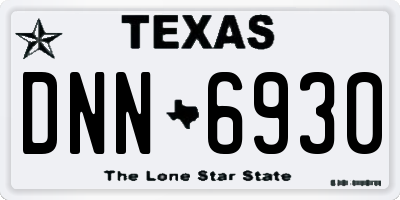 TX license plate DNN6930