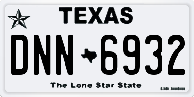 TX license plate DNN6932