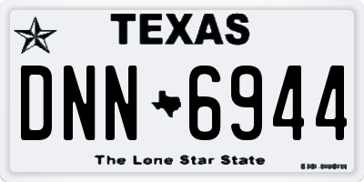 TX license plate DNN6944