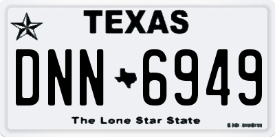 TX license plate DNN6949