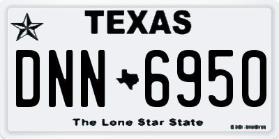 TX license plate DNN6950