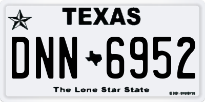 TX license plate DNN6952