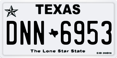 TX license plate DNN6953
