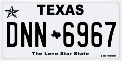 TX license plate DNN6967