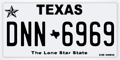 TX license plate DNN6969