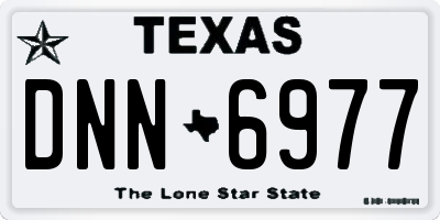 TX license plate DNN6977