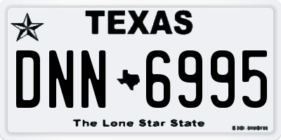 TX license plate DNN6995