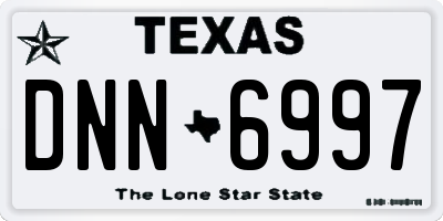 TX license plate DNN6997
