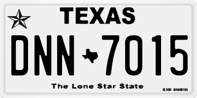 TX license plate DNN7015