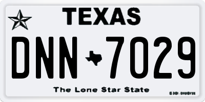 TX license plate DNN7029