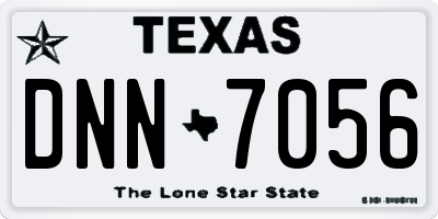 TX license plate DNN7056