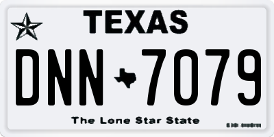 TX license plate DNN7079
