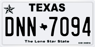 TX license plate DNN7094