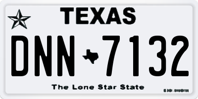 TX license plate DNN7132