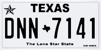TX license plate DNN7141