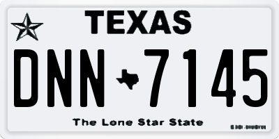 TX license plate DNN7145