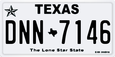 TX license plate DNN7146