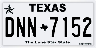 TX license plate DNN7152